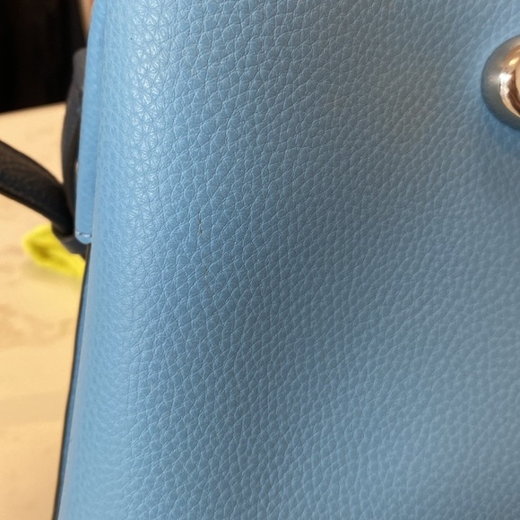 NWOT Coach Willow Bucket Bag Crossbody Purse in Colorblock Pool Blue - Picture 15 of 16